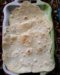 نان لواش خانگی (بدون خمیر مایه)