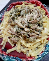 اسپاگتی با سس بروکلی