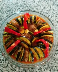 تورته سبزیجات دودی