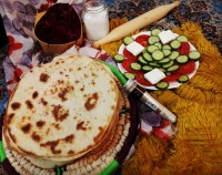 نان تافتون خانگی
