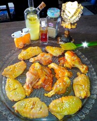 بال و کتف زعفرانی گریل شده