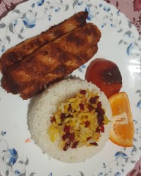 کوبیده مرغ زعفرانی