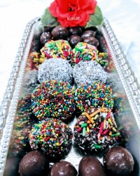 ترافل شکلاتی ساده