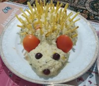 جوجه تیغی با طعم الویه??
