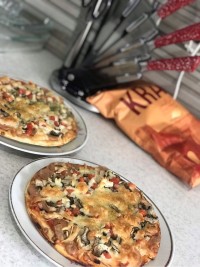 پیتزا مرغ با قارچ??