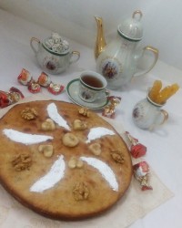کیک موز وگردو