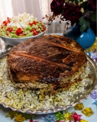 شوید پلو وسط مرغی :)