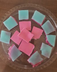 ژله بستنی دورنگ تکه ای