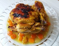 مرغ شکم پر کاراملی