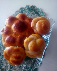 یه صبحونه عالی با نون خودم پز???