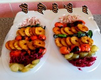 کباب تابه ای مرغ با نان خشک