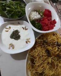 ماکارونی سبزیجات (سویا.قارچ)