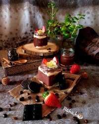 دسر مگنولیا شکلاتی