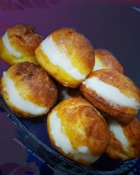 پیراشکی کرم دار (بدون خمیر مایع)