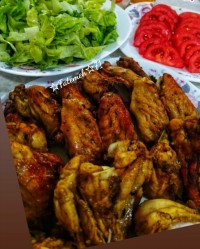 بال مرغ کبابى به سبک مالزى