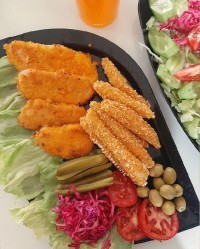 شنیسل مرغ متفاوت