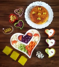 ته چین مرغ و بادمجان