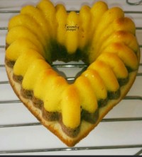 کیک ماست سه رنگ