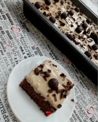 کیک کرم نسکافه ای