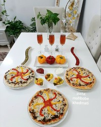 پیتزای قارچ و گوشت