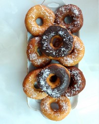 دونات بدون خمیر مایه