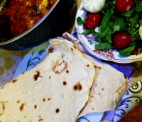 نان لواش خانگی (بدون خمیر مایه)