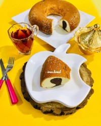 کیک عصرانه دو رنگ