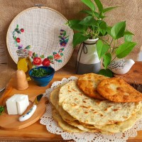 نان خانگی تابه ای