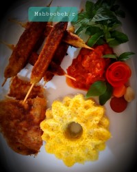 کباب کوبیده چوبی مرغ