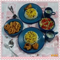 تزیین سفره دونفره