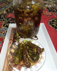 ترشی بادنجان شکم پر