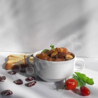 خوراک لوبیا عروس با قارچ