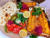 ماهی قزل آلا کبابی ونان خونگی.وووورررق بزنید ❤❤