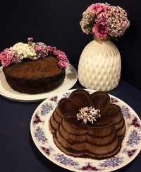 کیک شکلاتی کرم نوتلا.