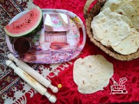 نان لواش خانگی (بدون خمیر مایه)