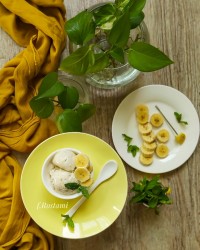 بستنی وانیلی بدون ثعلب