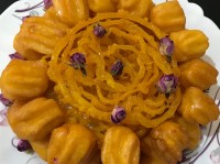 زولبیا و بامیه خونگی