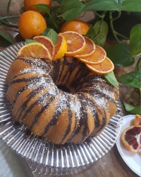 کیک پرتقال و نارگیل