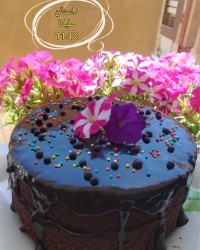 کیک شیر شکلاتی
