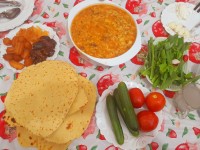 نان لواش خانگی (بدون خمیر مایه) سفره افطار۳رمضان