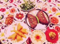 سفره افطاری سومین شب ماه رمضان