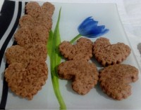 بیسکوئیت وانیلی (کاکائویی) بدون فر