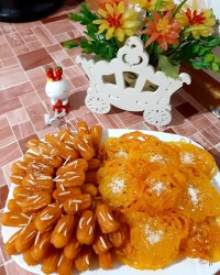 زولبیا و بامیه خانگی