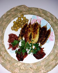 شامی مرغ و جعفری