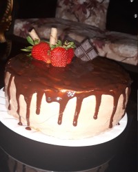 تزئین ساده کیک