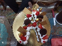 کیک حرف A کیک سابله