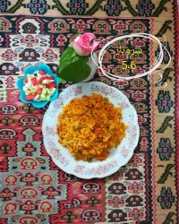 لوبیا پلو گیاهی