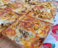 پیتزا با نون تست