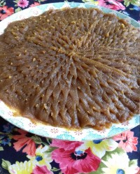 حلوای آرد گندم باشیره انگور طاعات قبول گلهای پاپیونی