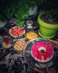 یه افطاری خوشمزه و دلبر کنار باغچه پدرم